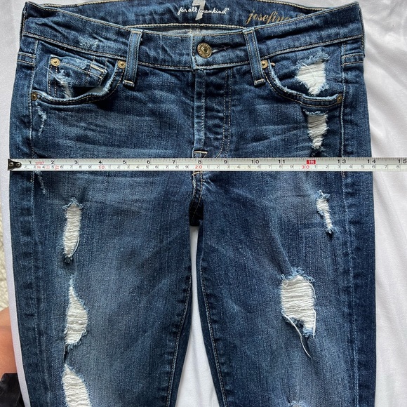 7 For All Mankind Women’s Josefina Skinny Boyfriend Jeans| size 24 - Picture 3 of 7